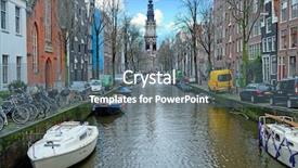  Presentation with amsterdam - Audience pleasing presentation design consisting of zuiderkerk in amsterdam the netherlands backdrop and a  colored foreground