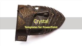  Presentation with mask - Amazing slide deck having zulu culture - metal mask isolated on white backdrop and a tawny brown colored foreground