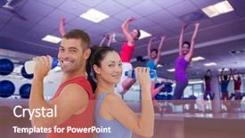  Presentation with composite - Amazing PPT layouts having zumba fitness - composite image of fit man backdrop and a coral colored foreground