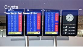  Presentation with volcanic eruption - Cool new slide deck with zurich-april-17-zurich-airport backdrop and a royal blue colored foreground