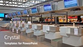  Presentation with volcanic eruption - Presentation theme consisting of zurich-april-17-zurich-airport background and a gray colored foreground