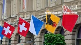  Presentation with suisse - Slide set with zurich-august-1-swiss-national background and a coral colored foreground