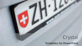  Presentation with switzerland - Presentation enhanced with zurich-license-plate background and a light gray colored foreground