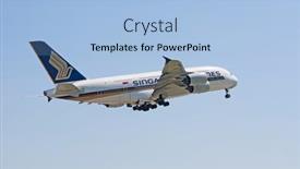  Presentation with airport port - PPT theme featuring checkered plaid picnic green grass summer time background background and a violet colored foreground