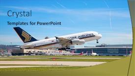  Presentation with airport port - Colorful slides enhanced with zurich-may-24-singapore-airlines backdrop and a light blue colored foreground
