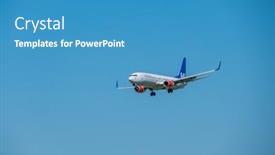  Presentation with airlines - PPT theme with zurich-switzerland-july-19-2018 background and a teal colored foreground