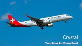  Presentation with airline - PPT theme enhanced with zurich-switzerland-july-19-2018 background and a teal colored foreground