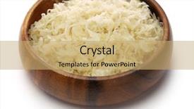  Presentation with cabbage - Presentation design consisting of zuurkool sauerkraut fermented cabbage background and a coral colored foreground