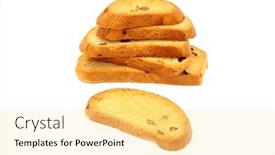  Presentation with background - Beautiful theme featuring zwieback-isolated-on-a-white backdrop and a blonde colored foreground