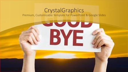 Goodbye Presotation Goodbye Powerpoint Template