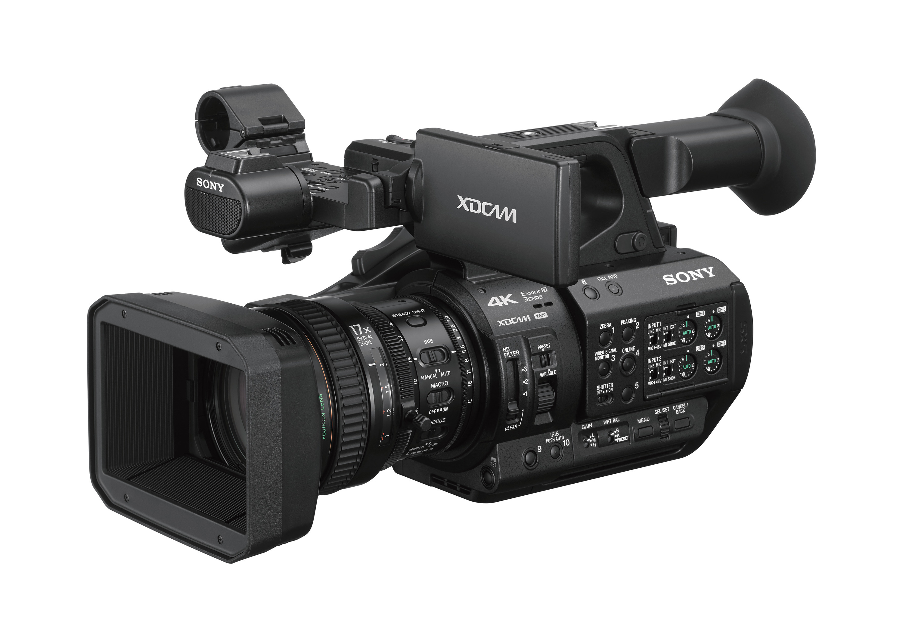 Sony’s PXW-Z280, world’s first 4K 3-chip camcorder with new 1/2-type Exmor R CMOS image sensors redefines handheld production image quality and workflow