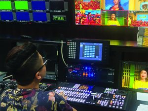 The feature-packed Sony MVS-3000A SD/HD Switcher at Studio 1, VTV8.