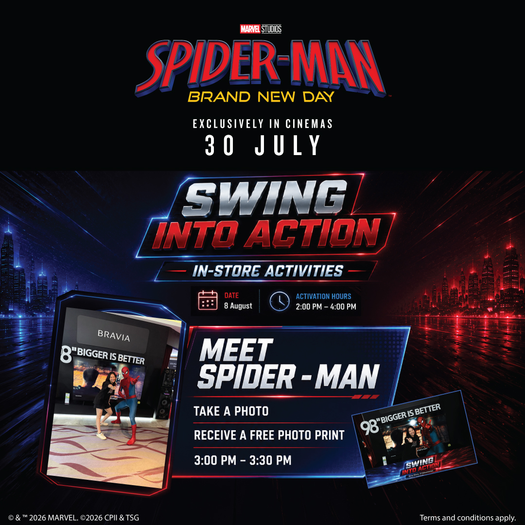 Celebrate SG61 With Sony — Exclusive Deals, Superhero Encounter, and Bespoke In-store Experiences at Sony Store