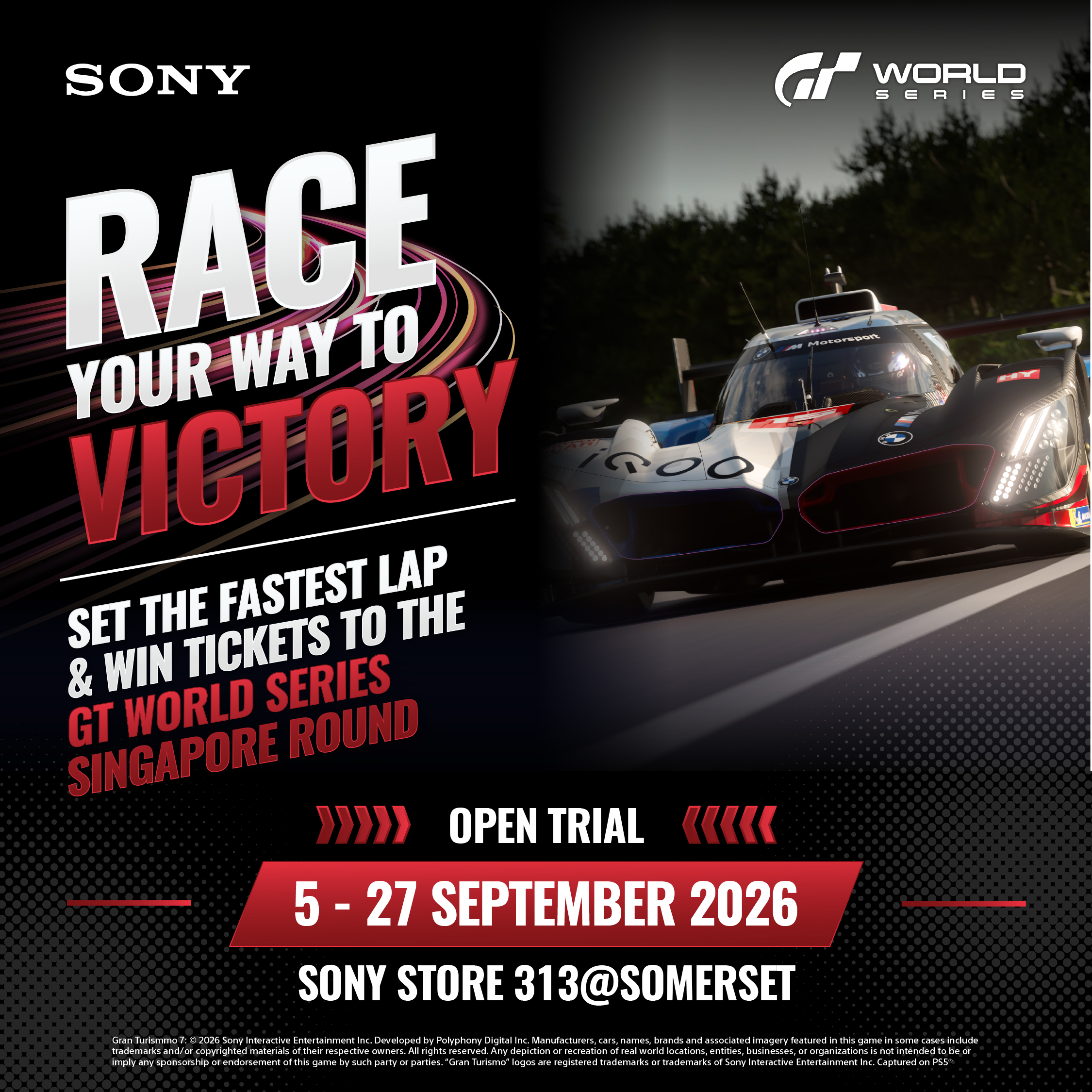 Race to the GT World Series Singapore with Sony’s Gran Turismo 7 Challenge