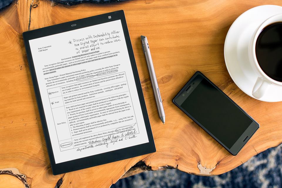 Sony adds 10-inch notebook-sized model, a new mobile app, and feature enhancements to Digital Paper line-up