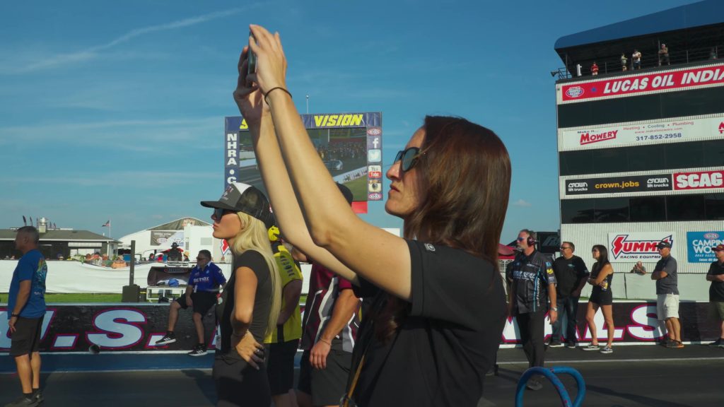 on-site at drag race