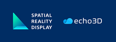 spatial reality display logo and echo3d logo