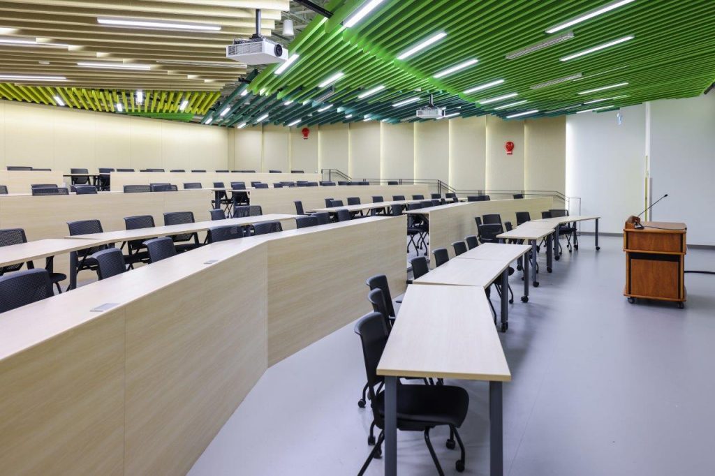 lecture hall with technology