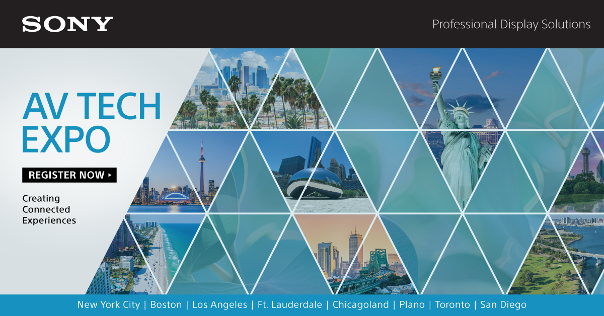 Sony Electronics Announces Annual North American AV Tech Expo to Showcase Expansive Professional Display Solutions Lineup
