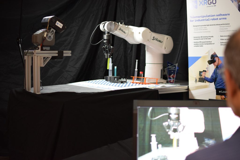 robotic arm with screen