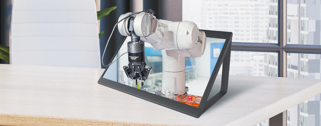 3d display showing robotic arm