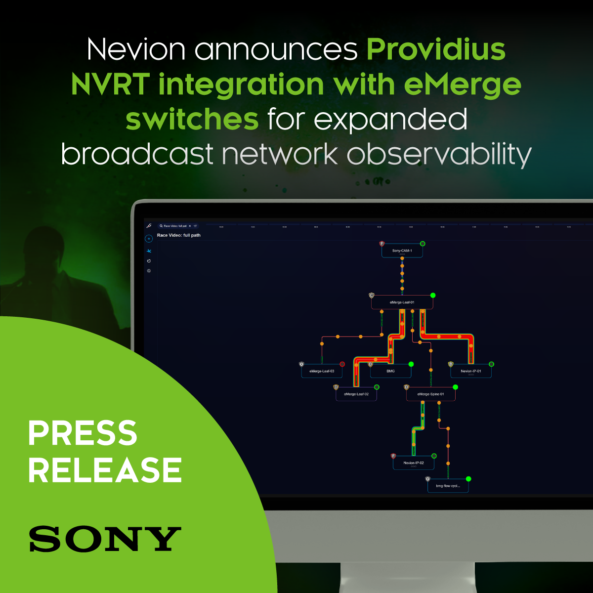 Nevion Announces Providius NVRT Integration with eMerge Switches for Expanded Broadcast Network Observability