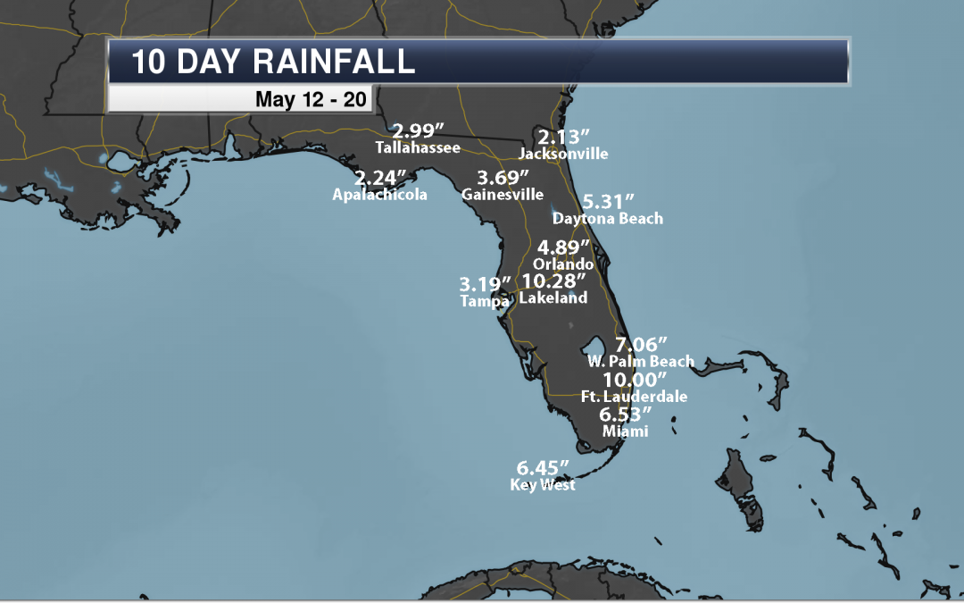 Florida Heavy Rain Over Ten Inches Of Rain In The Past Ten Days Praedictix