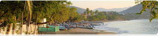 Downtown Zihuatanejo, on a heavy traffic day. 