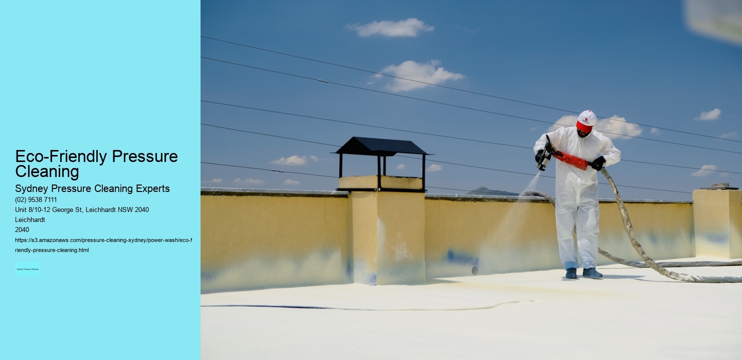 Eco-Friendly Pressure Cleaning