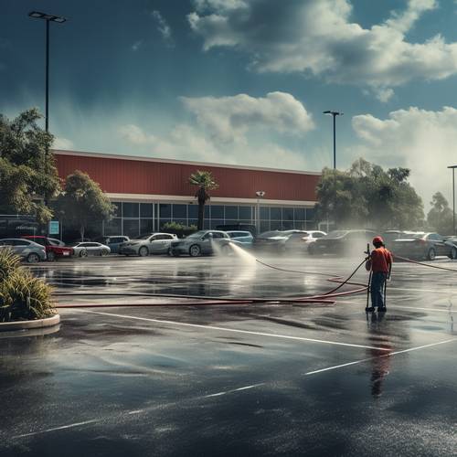 Pressure Washing Driveway