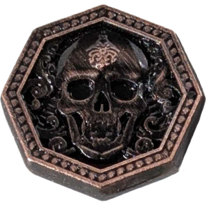 Coin, Metal, Skeleton 18mm