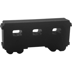 Acrylic Train, Passenger Car, Black component icon