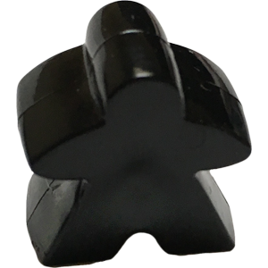 Meeple, Acrylic, Opaque, Black component icon