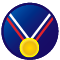 Gold-medal-badge