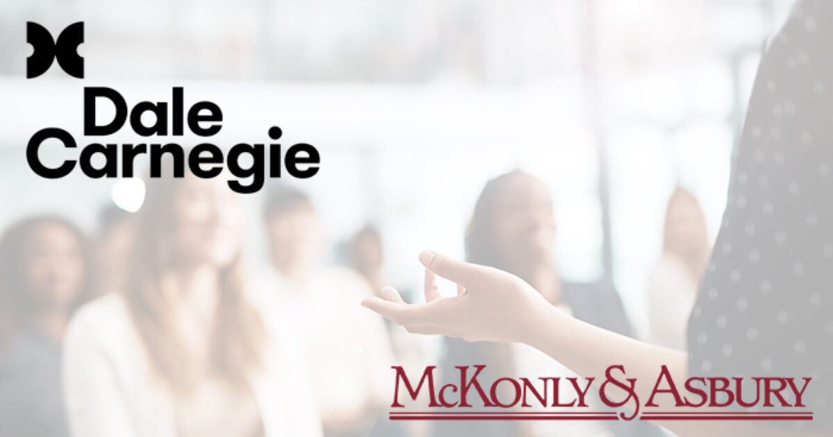 McKonly & Asbury Takes Ownership in Dale Carnegie MidAtlantic Franchise PrimeGlobal