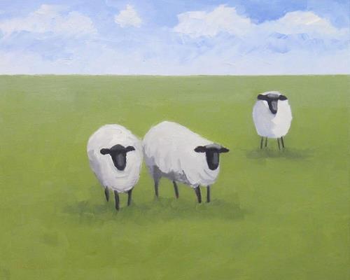 "Three Black Sheep Series One" a fine art Print by Jennifer Boswell