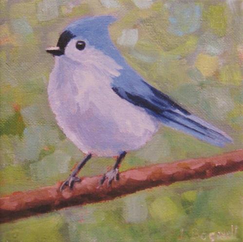 "Bird on a Branch Series Seven" a fine art Print by Jennifer Boswell