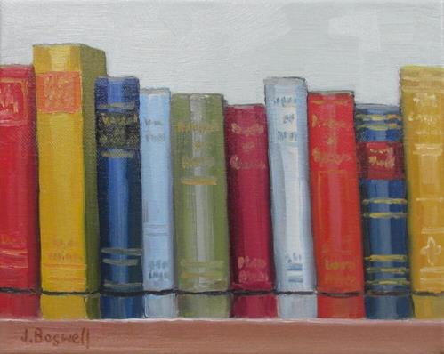 "Old Books Series Three " a fine art Print by Jennifer Boswell