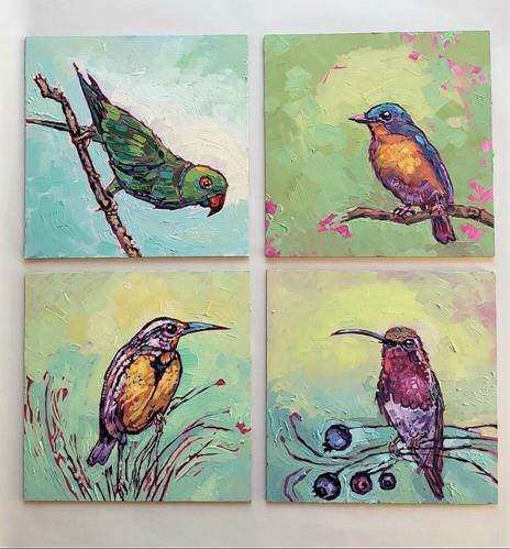 "Birds  - sold out" a fine art Print by Bhavna Misra