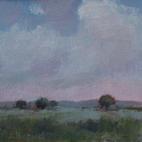 "Clouds Over Meadow Series One" a fine art Print by Jennifer Boswell
