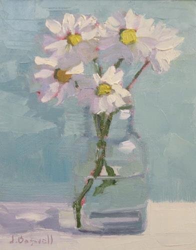 "Daisies in Glass Series Two" a fine art Print by Jennifer Boswell