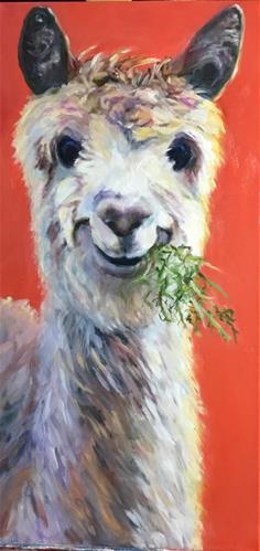 "Llama Mama" a fine art Print by Cynthia Fankhauser