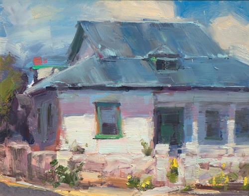 "Old Adobe, Socorro, New Mexico" a fine art Print by Charles Thomas