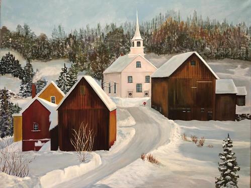 "New England in Winter" a fine art Print by Nicole Sorum