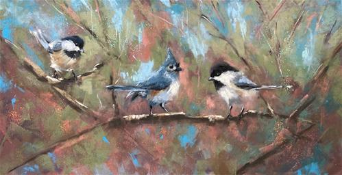 "Eavesdropping" a fine art Print by Donna Theresa