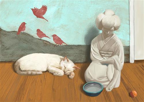 "Catnap 3" a fine art Print by Tracy Hurley