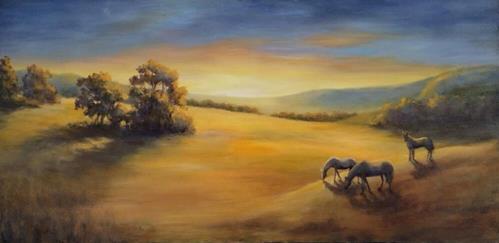 "Morning Pasture" a fine art Print by Karen Powell