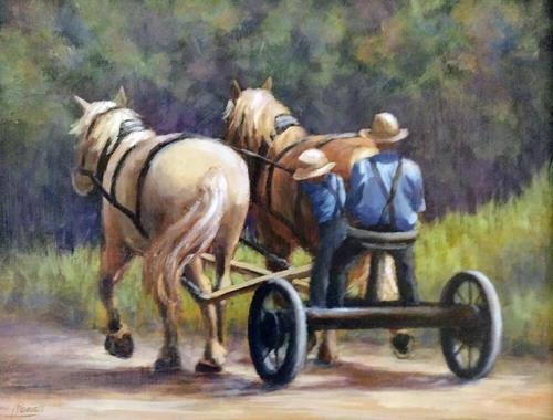 "Buggy Ride" a fine art Print by Karen Powell