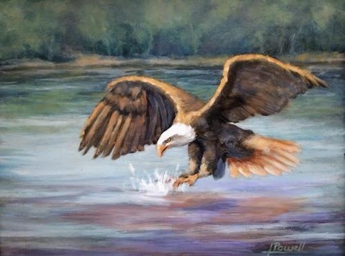 "Fly Fishing" a fine art Print by Karen Powell