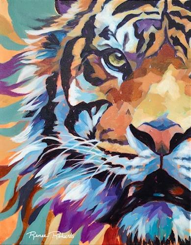 "The Eye of the Tiger" a fine art Print by Renee Roberts